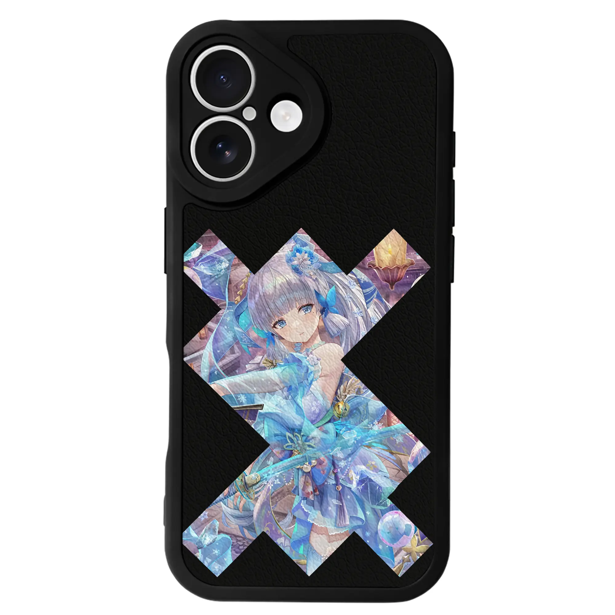 原 神 グッズ 神里綾華 - IPhone 16シリーズ対応 ・ シリコンスマホケース ・ レザー調 ・ 高精度フィット ・ 耐衝撃 ・ ワイヤレス充電対応 ・ 精密カット